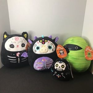 Squishmallow Bundle Halloween day of the dead sugar skulls